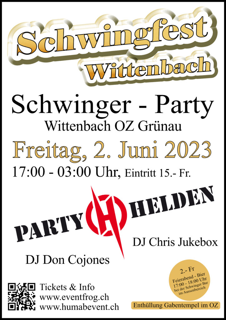 2023 Flyer Schwing Party Freitag 10